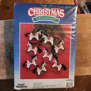 Good Shepherd Christmas Rocking Horse Ornaments New Old Stock